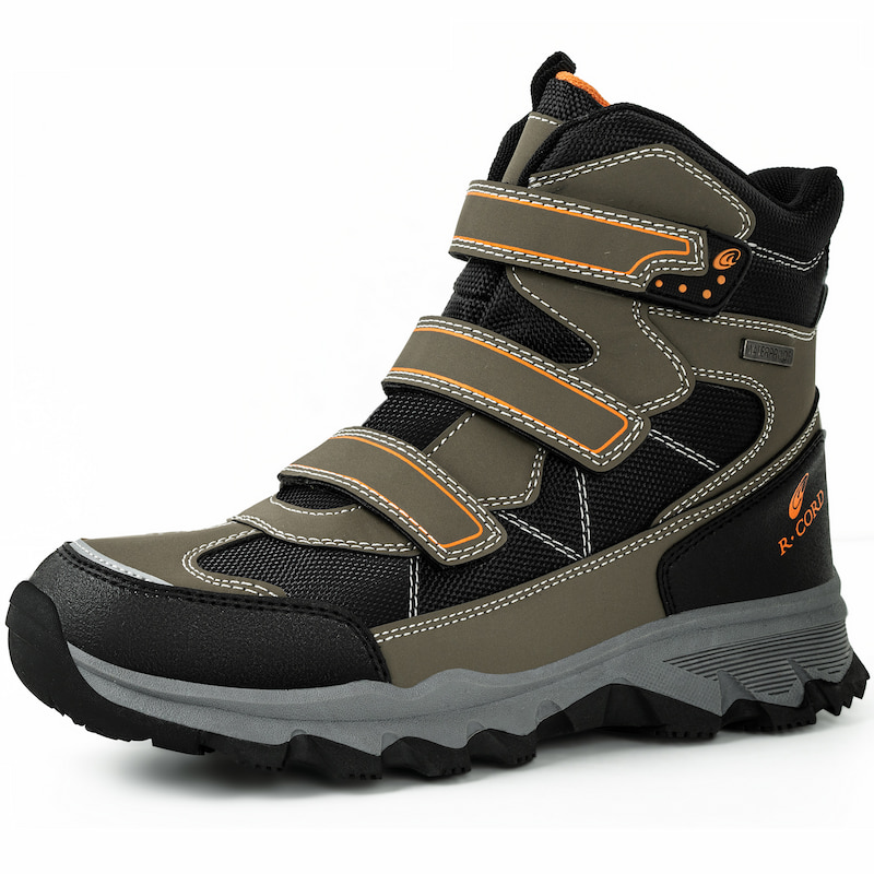 Water-resistant Strap Hiking Boots Synthetic Leather