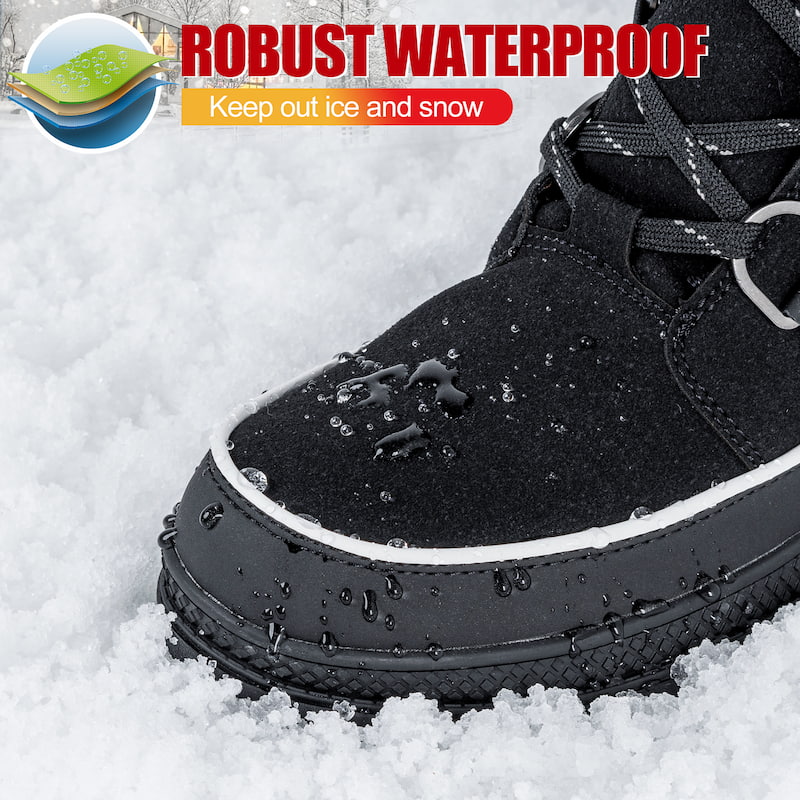 Waterproof Breathable Winter Boots Synthetic Leather