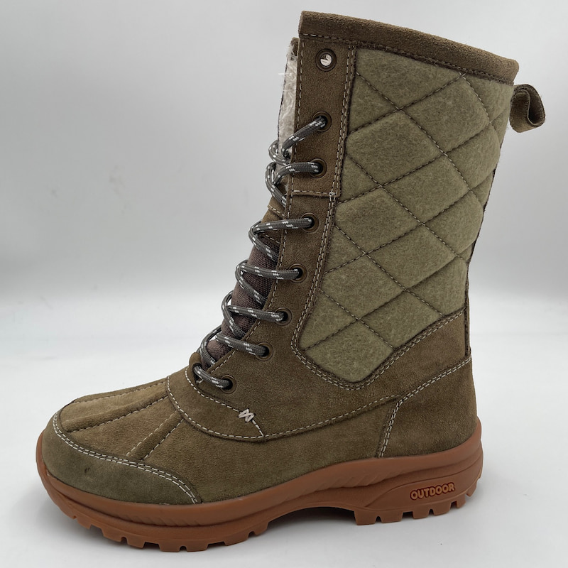 Waterproof High-top Snow Boots Suede Leather