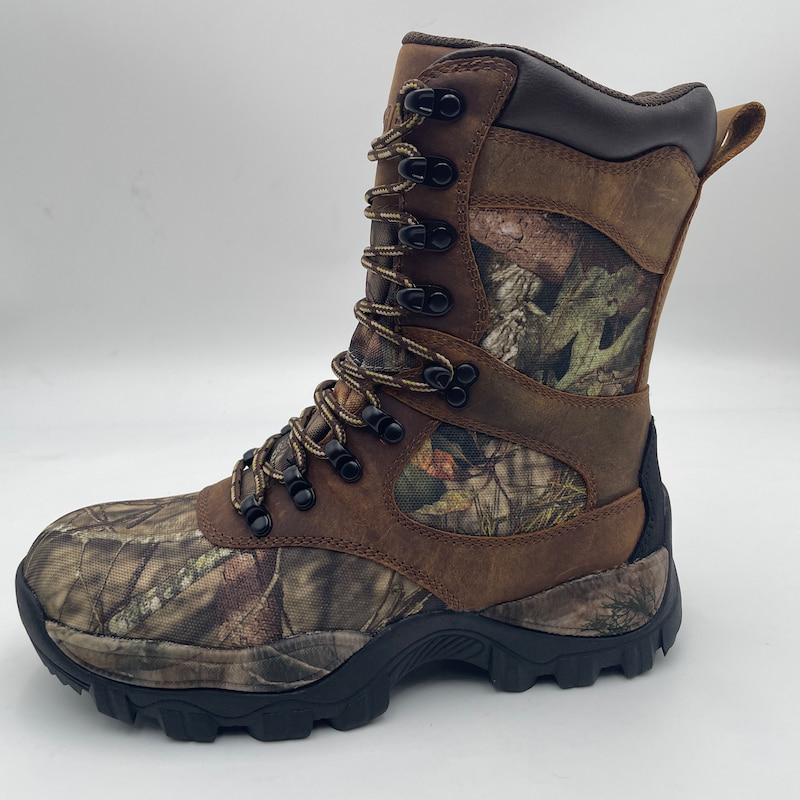 Men's Waterproof Top-grain Camo Hunting Boots